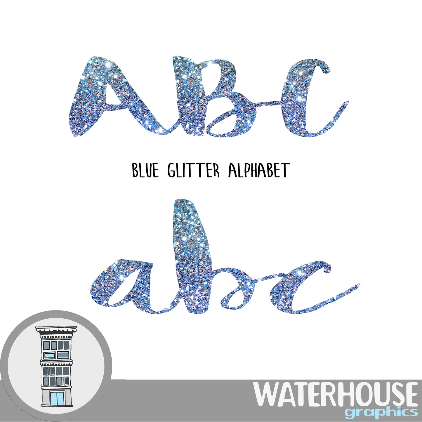 Blue sparkle alphabet clip art, instant digital download, blue glitter alphabet, glitter blue letters, frozen alphabet clip art, baby boy