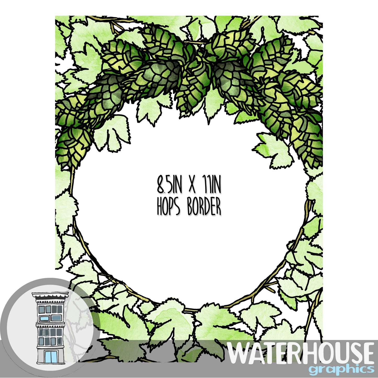 BEER Clip art Beer bottle labels INSTANT DOWNLOAD Hops Barley grain graphics Beer tap green beer Digital beer web design overlays printable