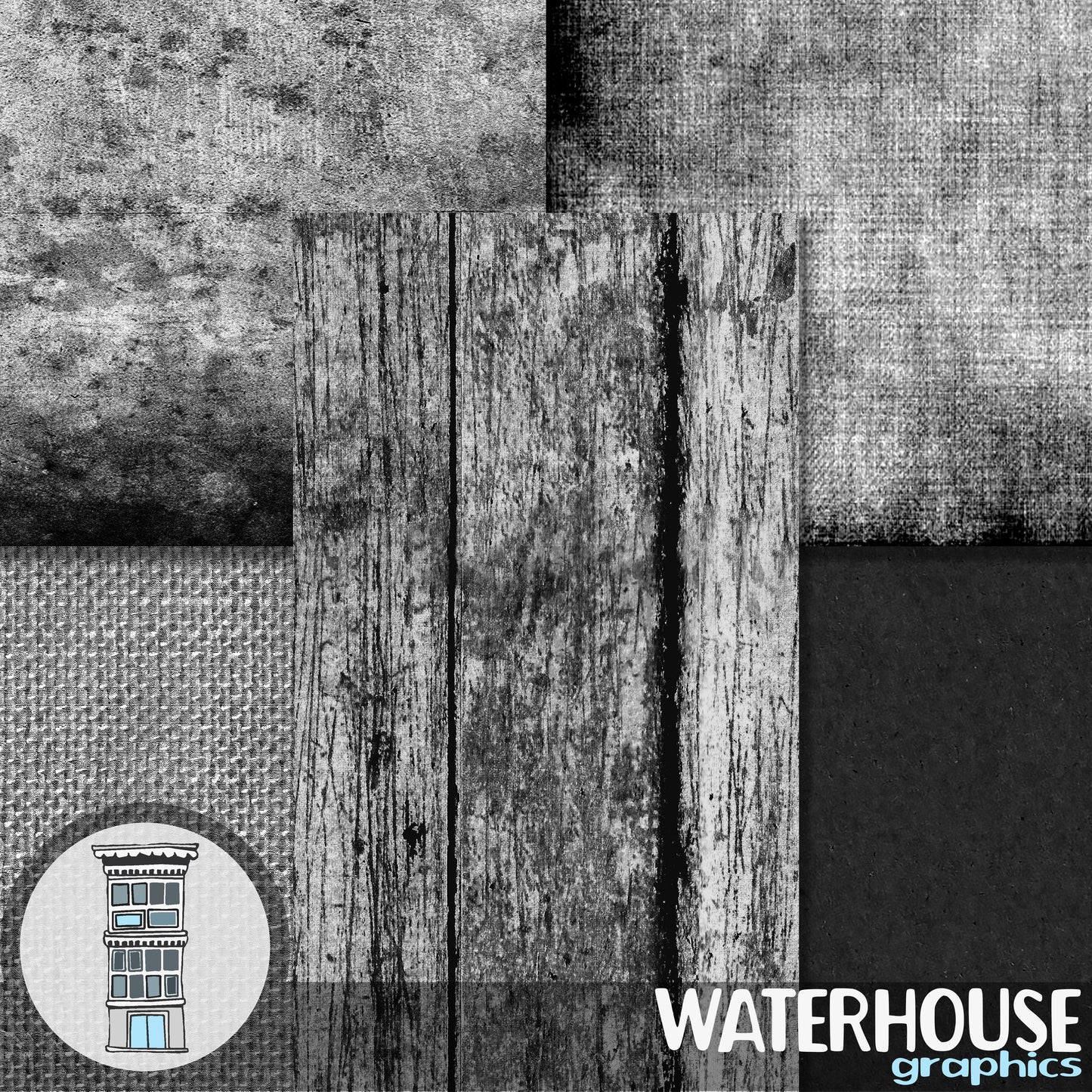 Black Digital Paper Pack INSTANT DOWNLOAD dark papers black gray wood textures & patterns burlap monks cloth texture background distressed